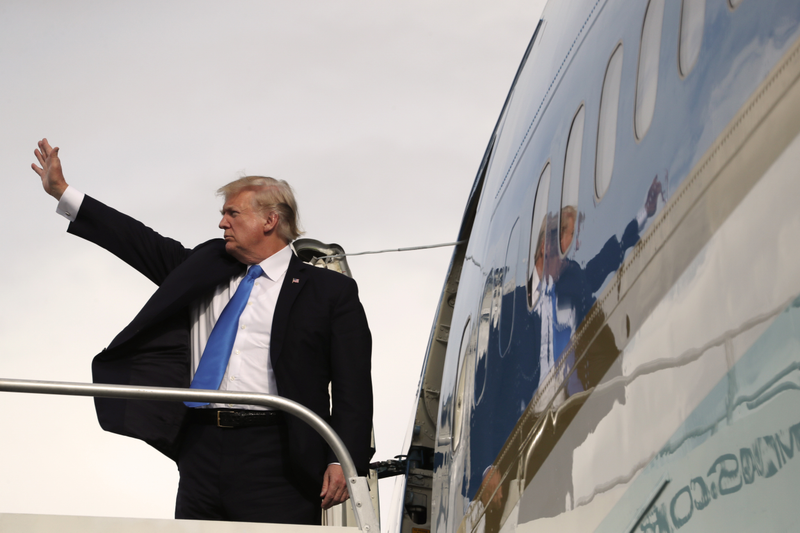Trump durante su gira por Asia. AP